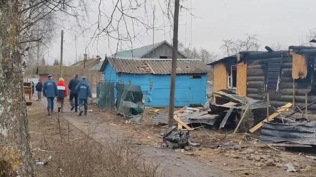 Последствия атаки ВСУ по частному дому в Александровском районе Владимирской области. 7 апреля 2026