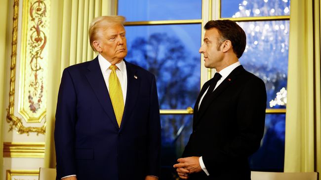 Дональд Трамп и Эммануэль Макрон