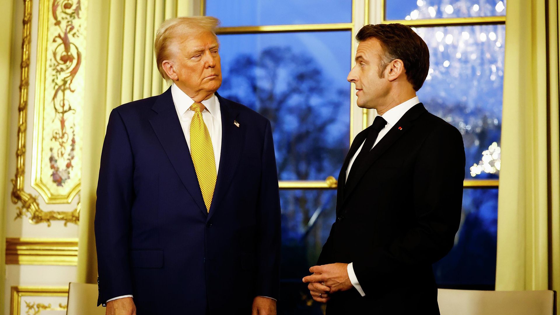 Дональд Трамп и Эммануэль Макрон Дональд Трамп и Эммануэль Макрон - РИА Новости, 1920, 10.04.2026