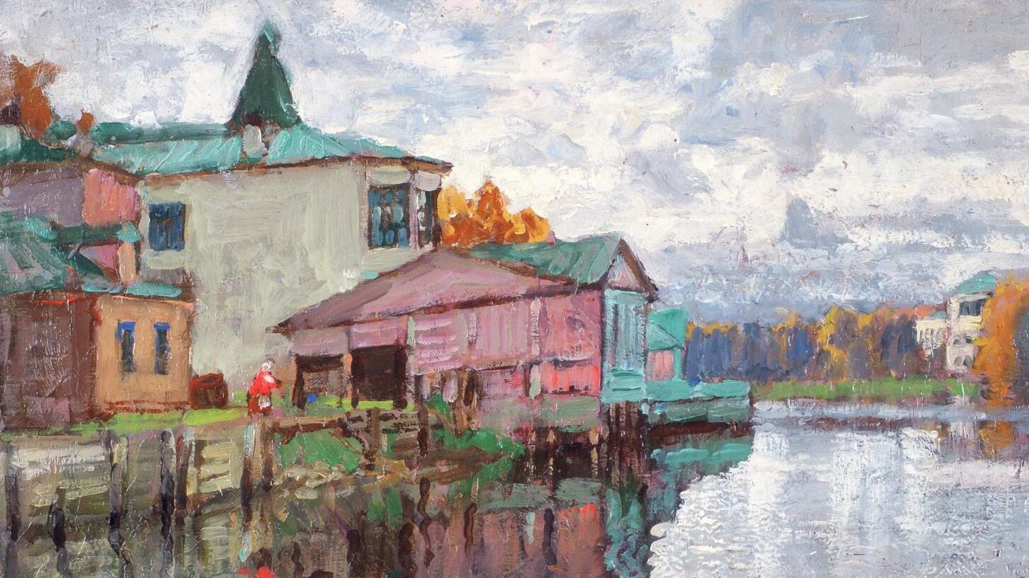 Картина Дом на берегу реки. Крестовский остров. Петербург Константина Горбатова Картина Дом на берегу реки. Крестовский остров. Петербург Константина Горбатова - РИА Новости, 1920, 08.04.2026
