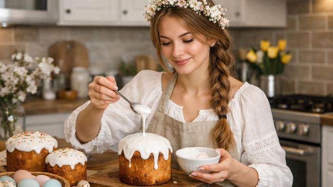 Глазурь для кулича Глазурь для кулича