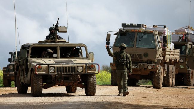 Израильские военные на границе с Ливаном