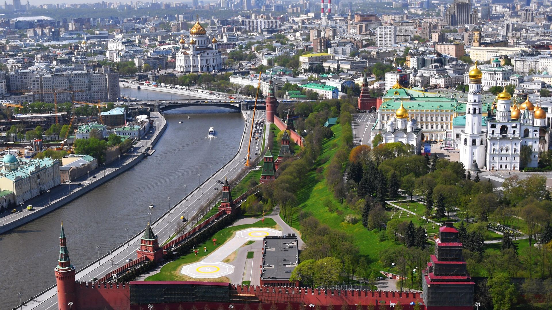 Вид на Большой Кремлевский сквер в Москве - РИА Новости, 1920, 21.05.2026