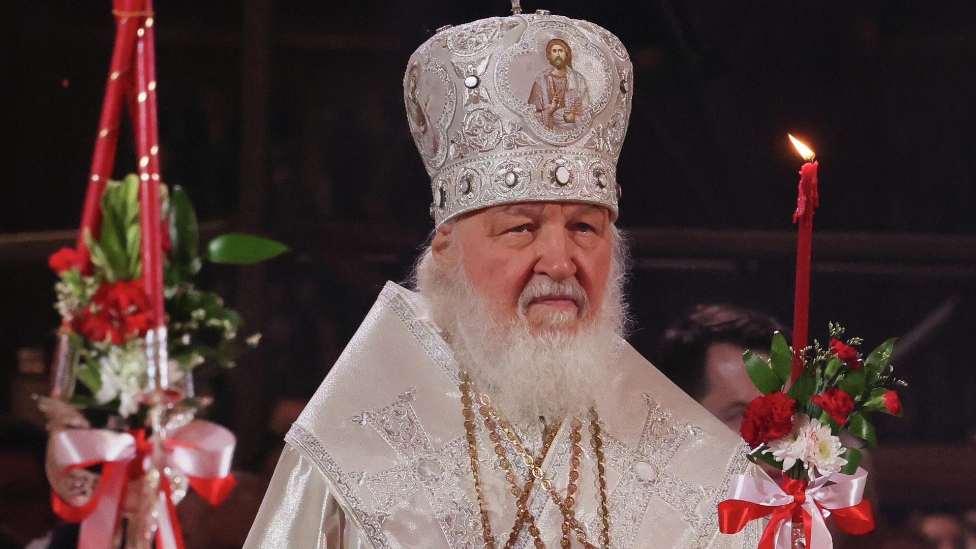 Пасхальное богослужение в храме Христа Спасителя Пасхальное богослужение в храме Христа Спасителя - РИА Новости, 1920, 12.04.2026