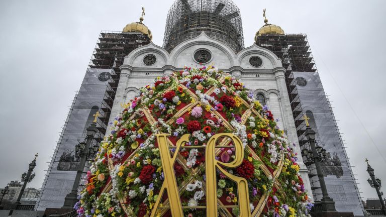 Украшение Москвы к Пасхе Украшение Москвы к Пасхе