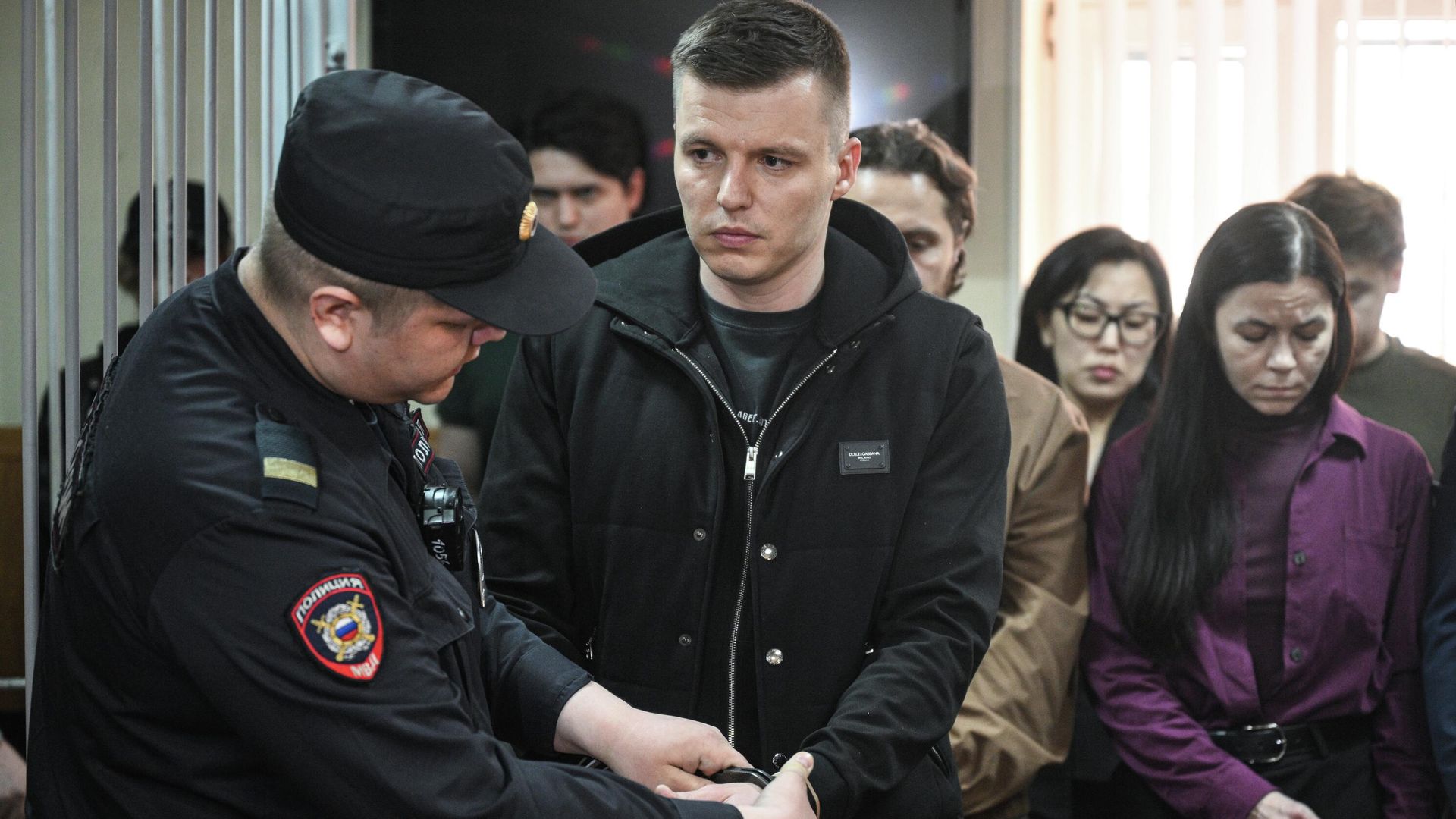 Артем Чекалин на оглашении приговора в Гагаринском районном суде в Москве Артем Чекалин на оглашении приговора в Гагаринском районном суде в Москве - РИА Новости, 1920, 13.04.2026