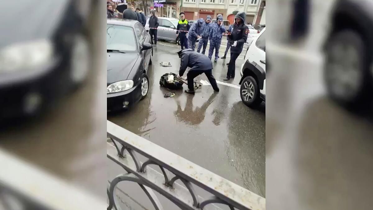 Сотрудники полиции на месте нападения во Владикавказе - РИА Новости, 1920, 14.04.2026