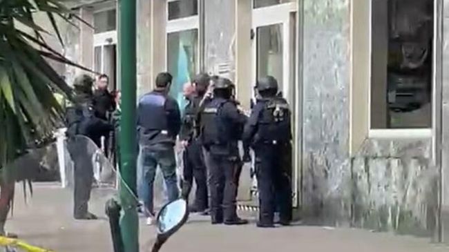 Ограбление филиала банка Credit Agricole в Италии