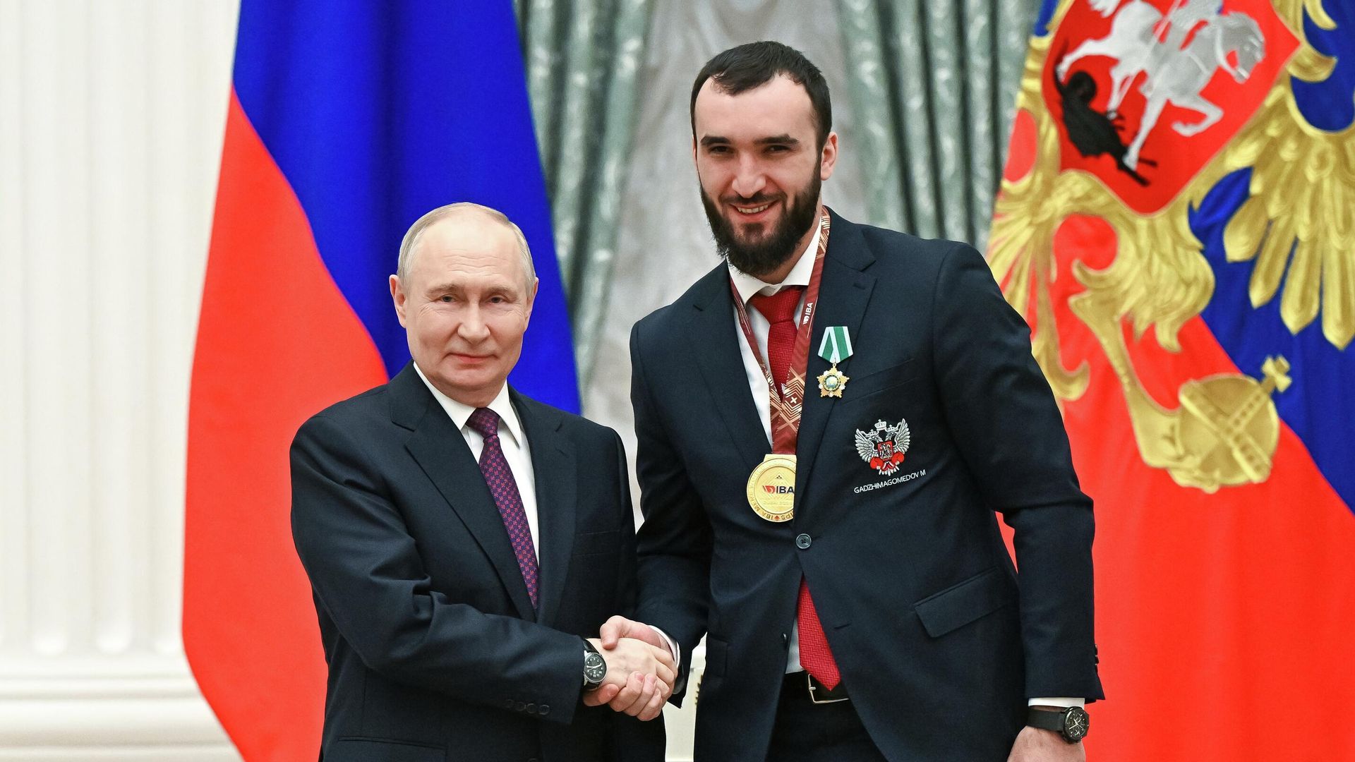 Президент России Владимир Путин во время встречи со спортсменами и представителями Федерации бокса России Президент России Владимир Путин во время встречи со спортсменами и представителями Федерации бокса России - РИА Новости, 1920, 22.04.2026