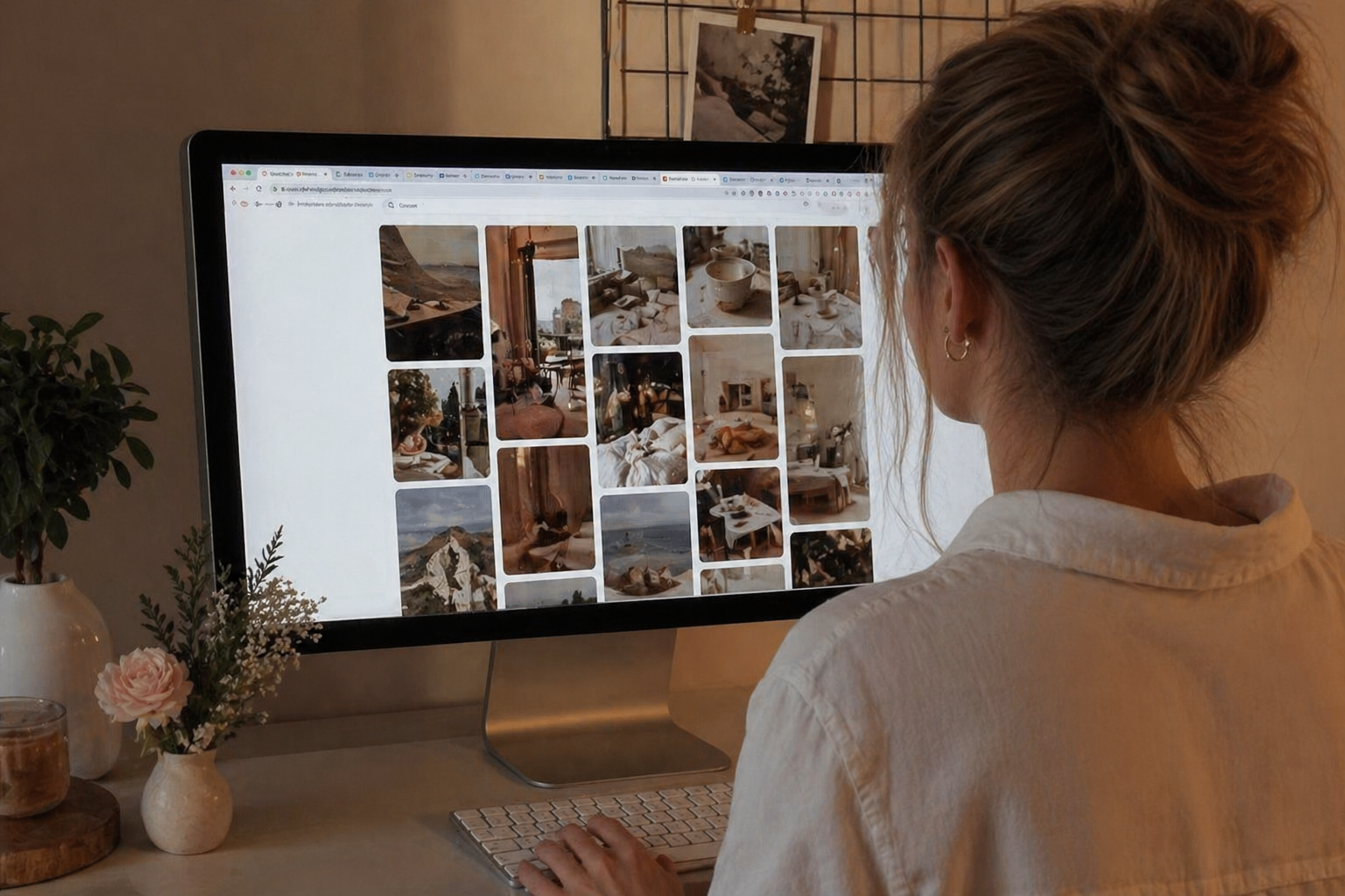 Девушка просматривает Pinterest Девушка просматривает Pinterest - РИА Новости, 1920, 26.04.2026