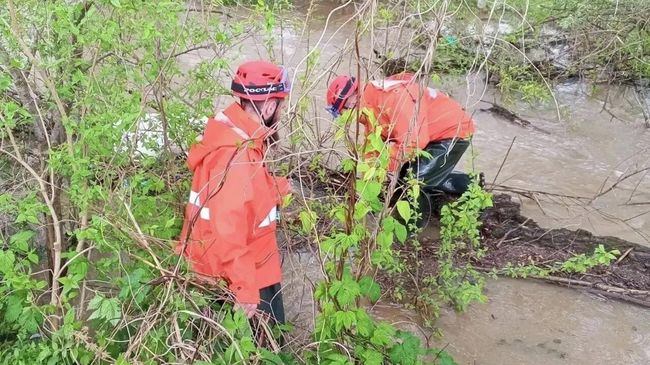 Ликвидация последствий паводка в Белореченском районе Краснодарского края