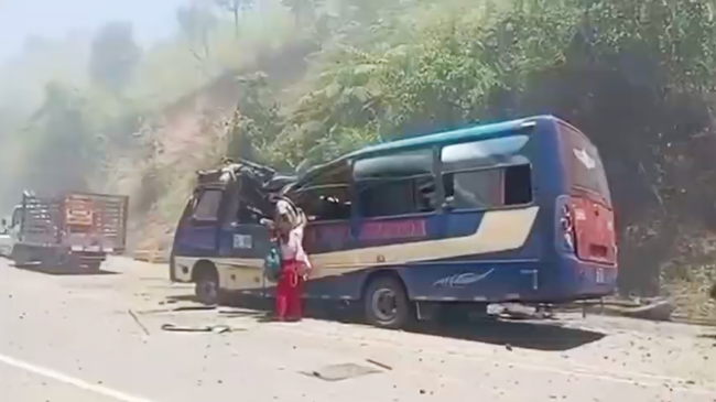 Последствия теракта в Колумбии. Кадр видео