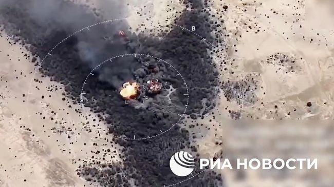 Нанесение бомбовых ударов Су-24