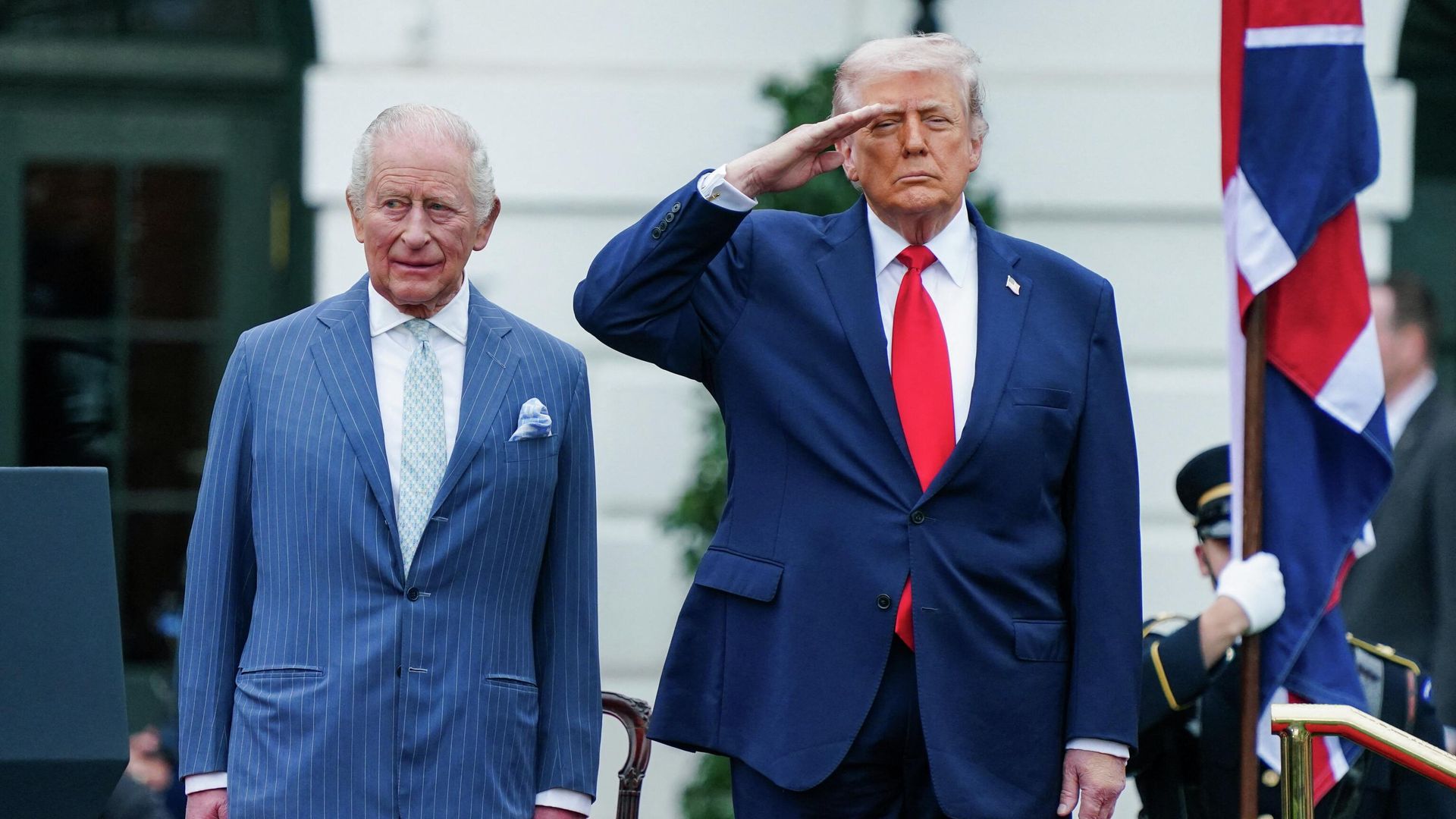 Президент США Дональд Трамп и британский король Карл III во время встречи в Вашингтоне - РИА Новости, 1920, 28.04.2026