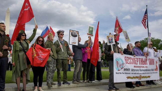 Акция Бессмертный полк в Вашингтоне