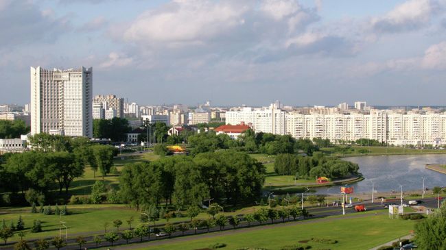 Вид на Минск