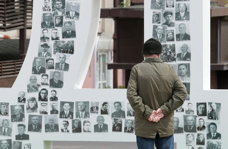Подготовка Донецка к празднованию Дня Победы