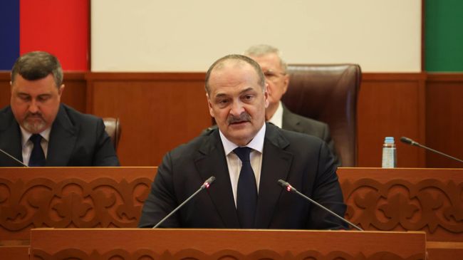 Сергей Меликов на официальном представлении Фёдора Щукина в качестве временно исполняющего обязанности главы Дагестана в Махачкале. 6 мая 2026 Сергей Меликов на официальном представлении Фёдора Щукина в качестве временно исполняющего обязанности главы Дагестана в Махачкале. 6 мая 2026
