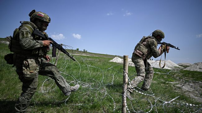 Российские военнослужащие в зоне СВО