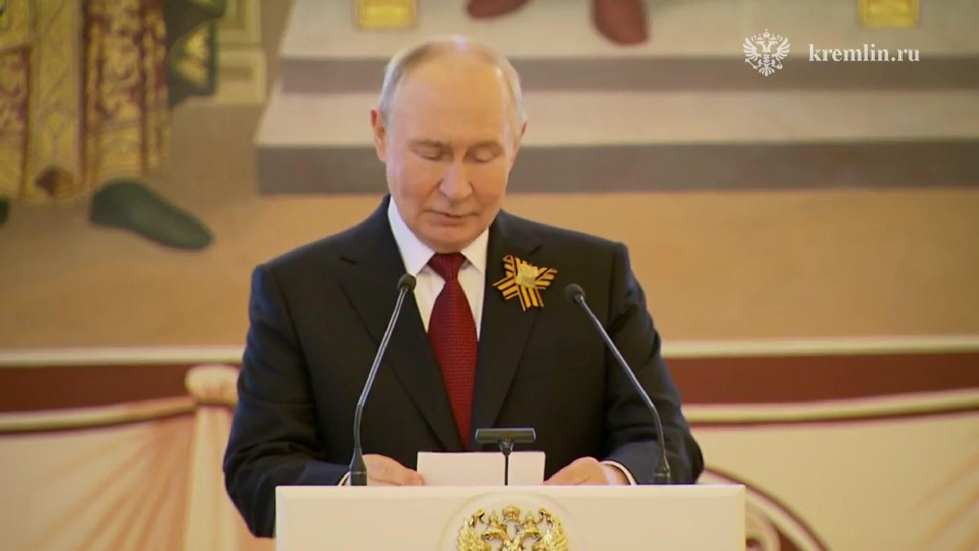 Выступление Путина на приеме по случаю празднования 81-й годовщины Победы Выступление Путина на приеме по случаю празднования 81-й годовщины Победы - РИА Новости, 1920, 09.05.2026