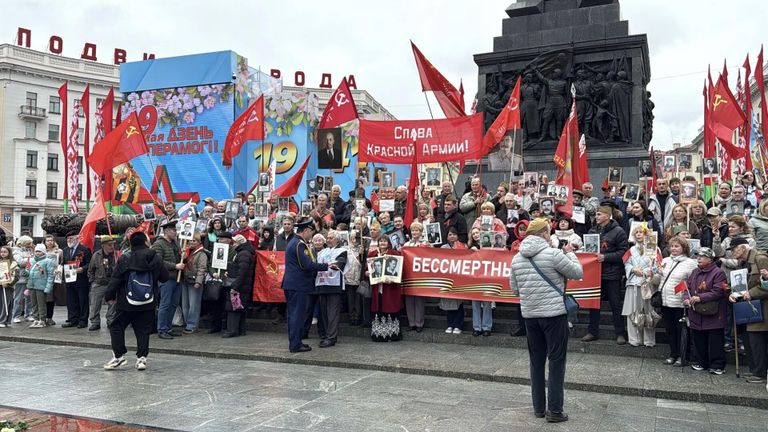 Шествие Бессмертного полка в Минске