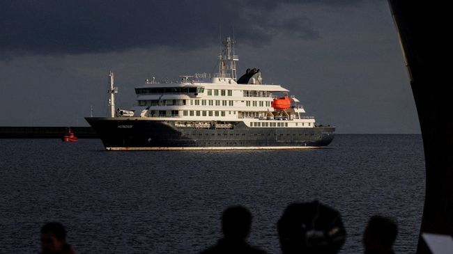 Круизный лайнер MV Hondius, на котором произошла вспышка хантавируса