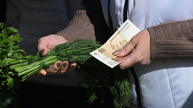 Продажа овощей на сельскохозяйственной ярмарке