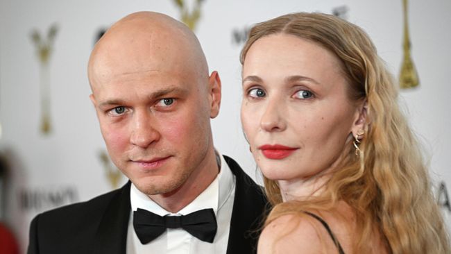 Актер Юрий Борисов и его супруга актриса Анна Шевчук