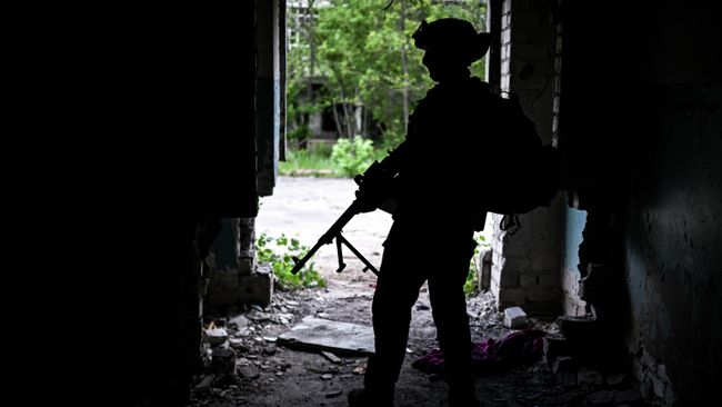 Российский военнослужащий в зоне СВО