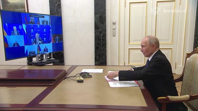Путин на совещании с постоянными членами Совета Безопасности