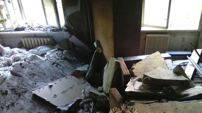 Последствия взрыва газовоздушной смеси и последовавшего за ним пожара в подмосковной Лобне