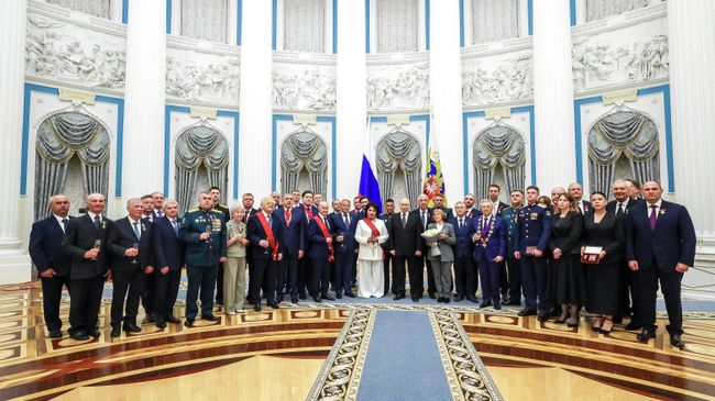Президент РФ Владимир Путин в Кремле на церемонии вручения государственных наград. 21 мая 2026