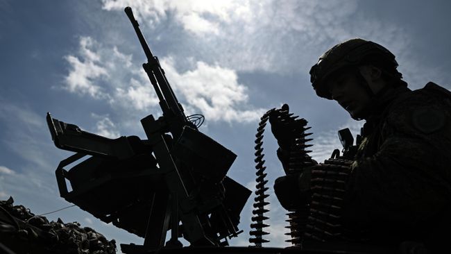Российский военнослужащий в зоне проведения СВО