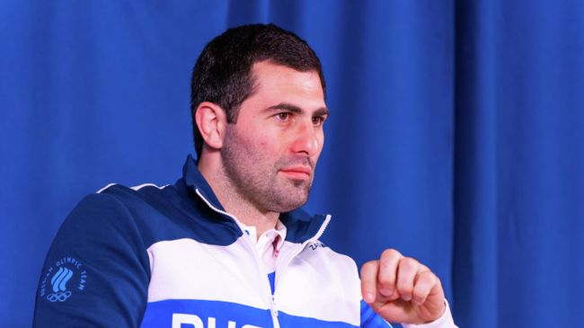 Михаил Игольников на встрече с орлятами 