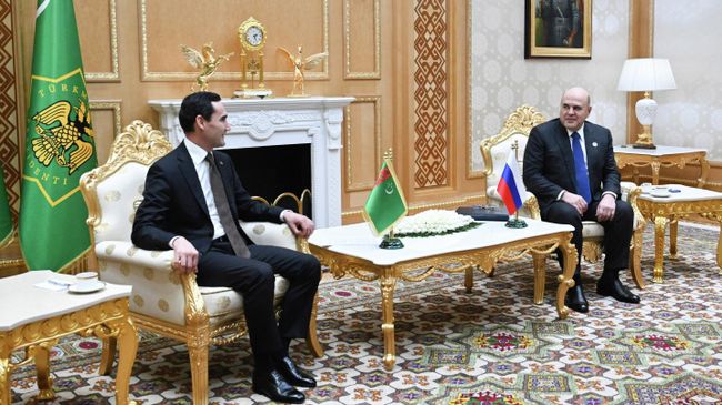 Мишустин выразил удовлетворение укреплением отношений России и Туркмении