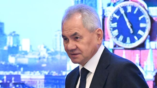 Секретарь Совета безопасности РФ Сергей Шойгу на заседании комитета секретарей советов безопасности ОДКБ в Москве