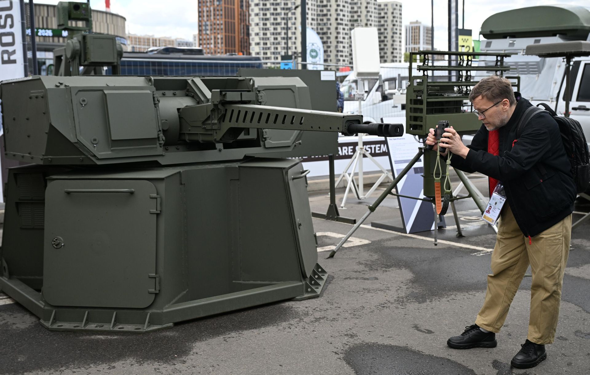 Новый зенитный артиллерийский комплекс Цитадель на выставке военной техники в рамках Первого международного форума по безопасности - РИА Новости, 1920, 18.09.2026