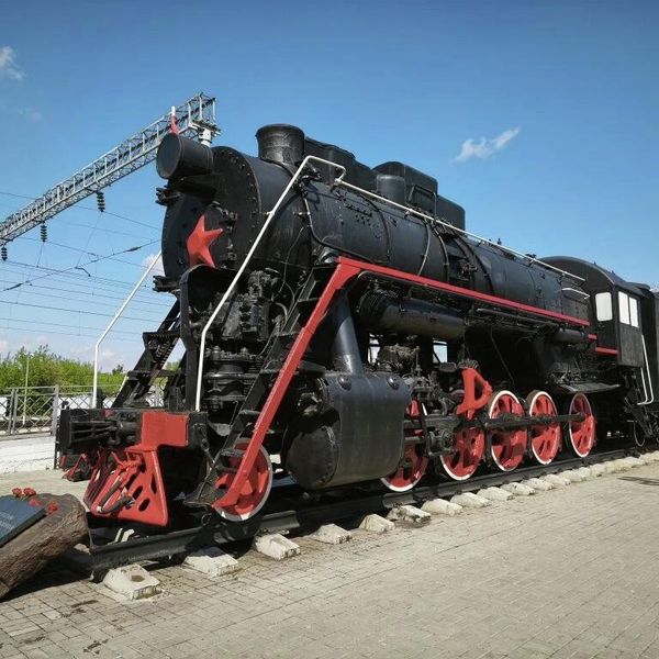 Ряжск. Паровоз в Музее железнодорожной станции