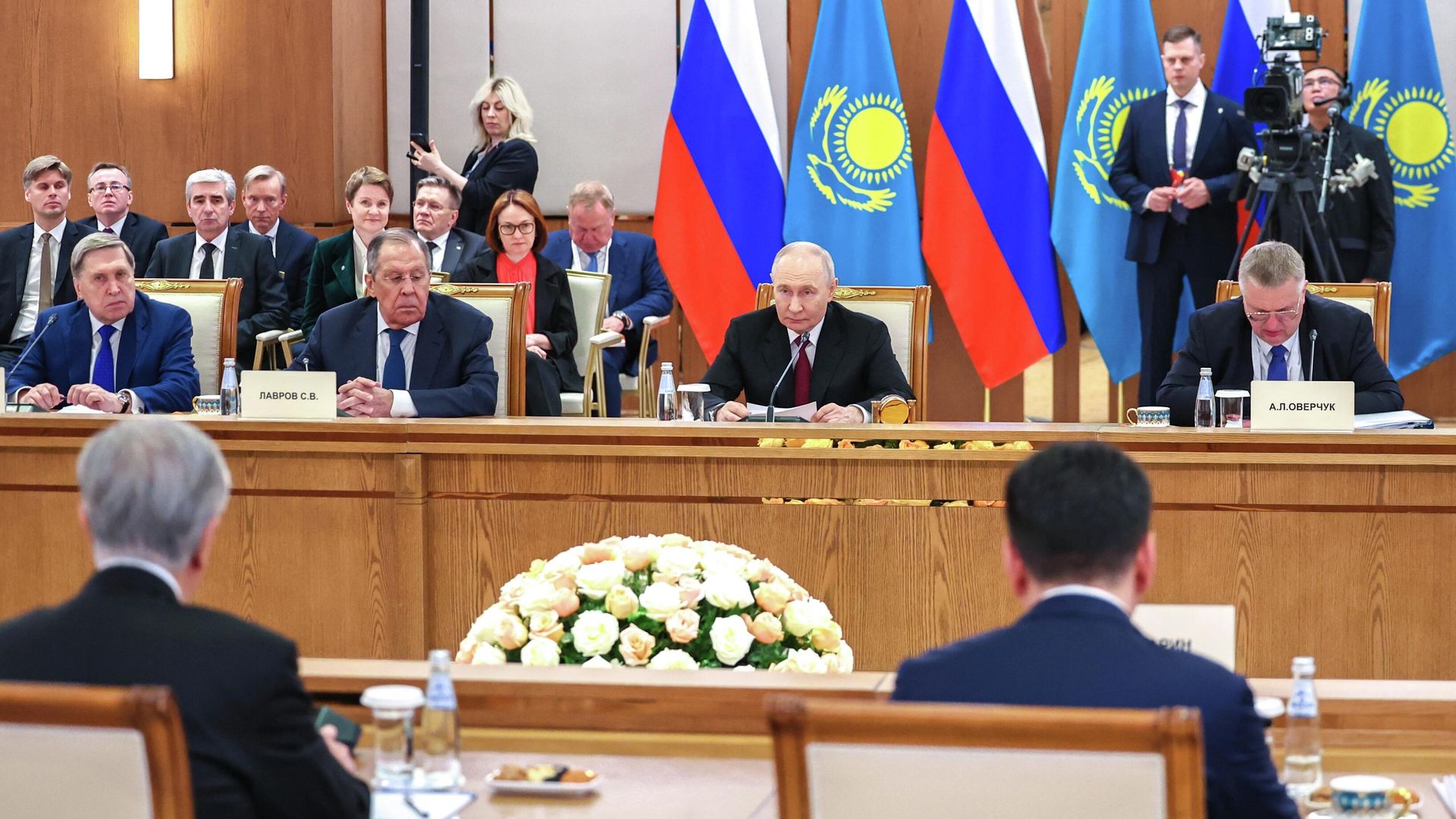 Президент РФ Владимир Путин во время российско-казахстанских переговоров во Дворце Независимости в Астане Президент РФ Владимир Путин во время российско-казахстанских переговоров во Дворце Независимости в Астане - РИА Новости, 1920, 28.05.2026