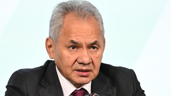 Секретарь Совета безопасности РФ Сергей Шойгу на Международном форуме по безопасности на территории многофункционального комплекса Лайв Арена в Московской области