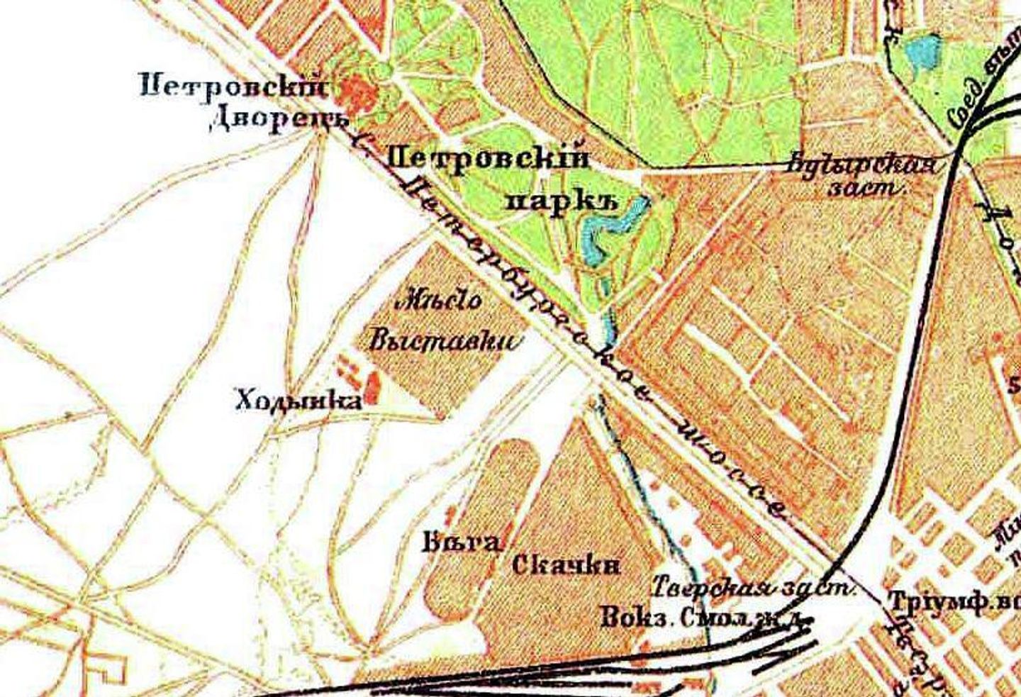 Карта Ходынки 1895 года