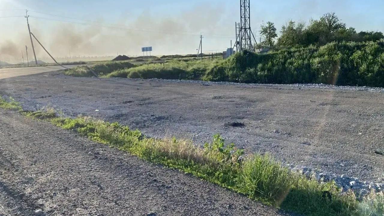 Место сброса мин на участок трассы Новороссия в районе границы Херсонской и Запорожской областей - РИА Новости, 1920, 29.05.2026