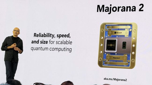 Презентация нового квантового процессора Majorana 2 компании Microsoft
