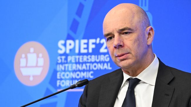 Министр финансов РФ Антон Силуанов на ПМЭФ-2026