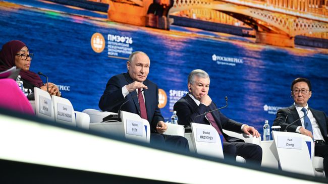 Президент РФ Владимир Путин на пленарном заседании XXIX Петербургского международного экономического форума