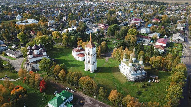 Соборная площадь в Каргополе