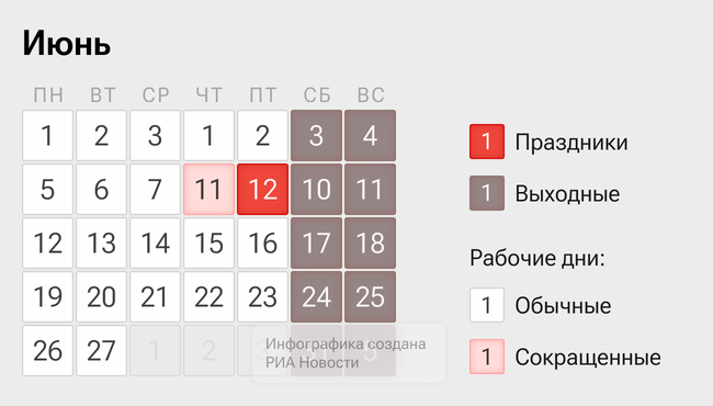 Календарь на июнь в 2026 году Календарь на июнь в 2026 году