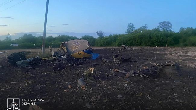 Украинский Су-24М, потерпевший крушение в Хмельницкой области