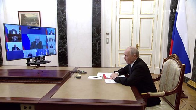 Путин на совещании с постоянными членами Совбеза 