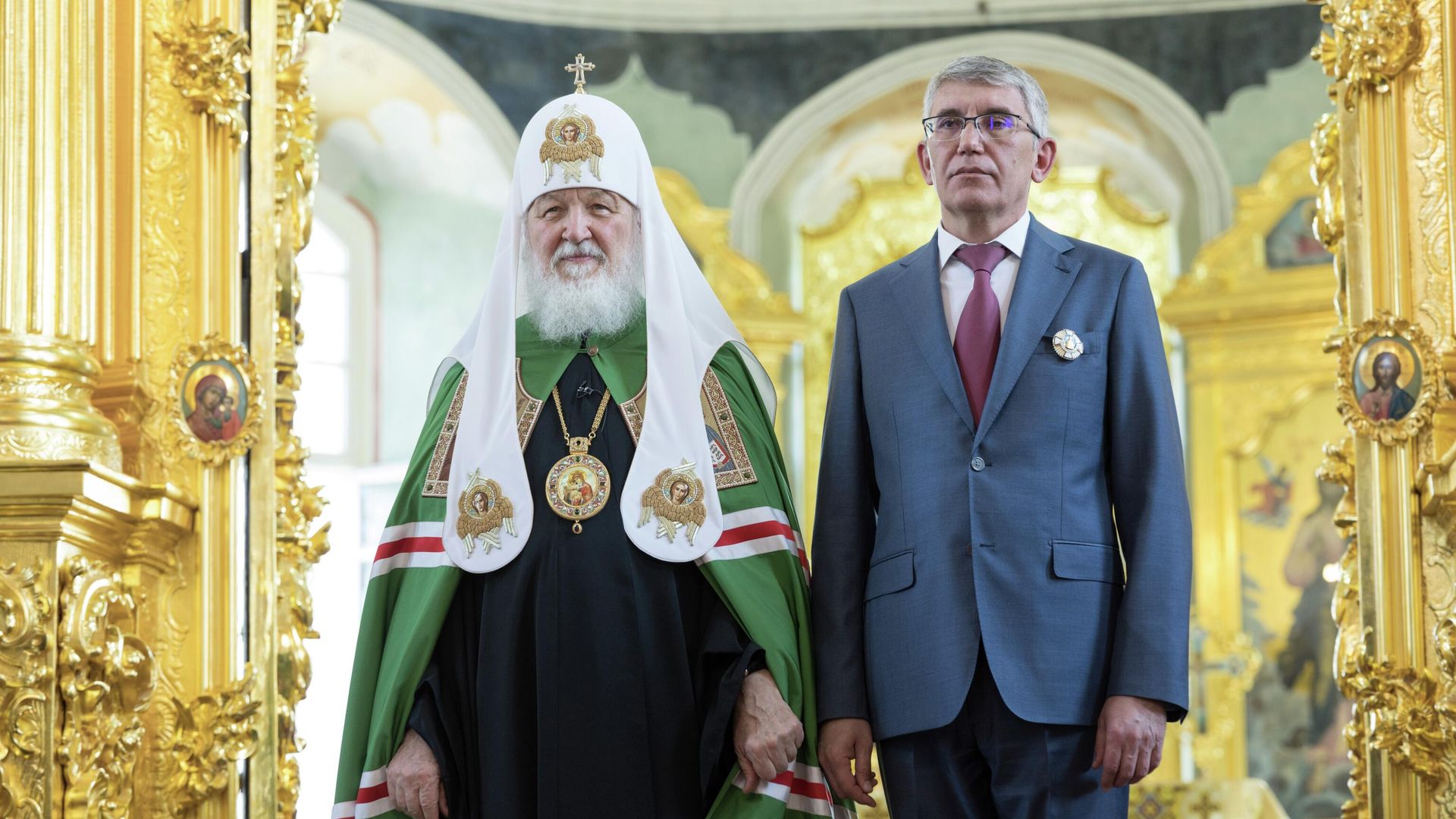 Патриарх Московский и всея Руси Кирилл и губернатор Тульской области Дмитрий Миляев Патриарх Московский и всея Руси Кирилл и губернатор Тульской области Дмитрий Миляев - РИА Новости, 1920, 28.06.2026